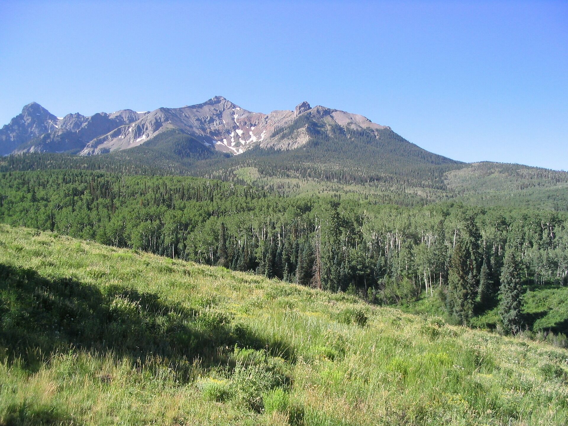 The beautiful mountains of Telluride in springtime.